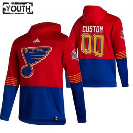 Kinder Eishockey St. Louis Blues Custom 2020-21 Reverse Retro Pullover Hooded Sweatshirt